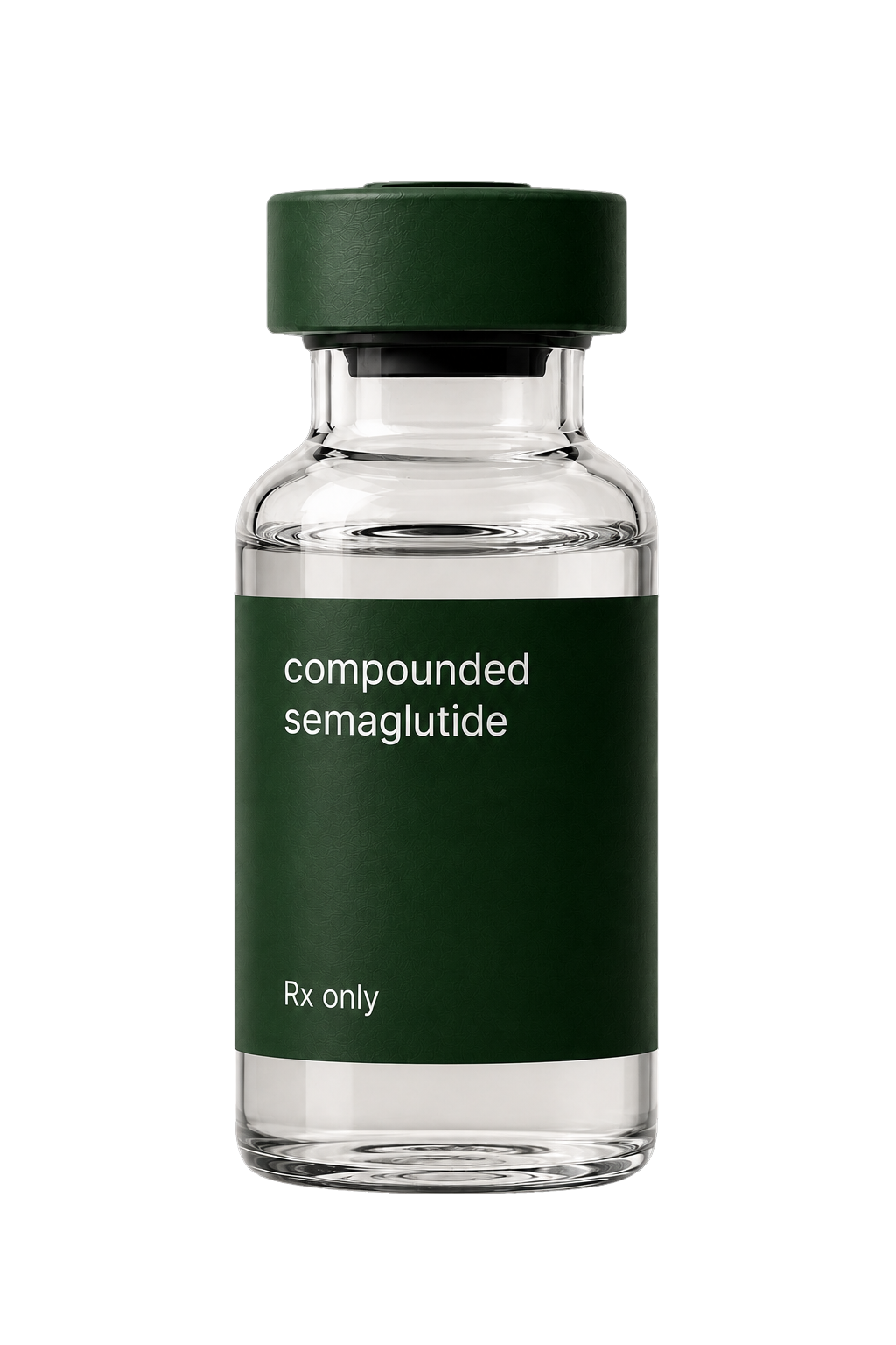 Compounded semaglutide weight loss medication vial